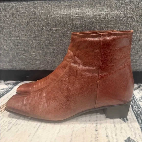 Brown Leather Ankle Boots-Sesto Meucci - Picture 9 of 9